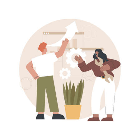 Website maintenance abstract concept vector illustration.のイラスト素材