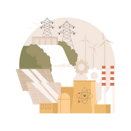 Alternative energy abstract concept vector illustration.のイラスト素材