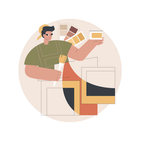 House renovation abstract concept vector illustration.のイラスト素材