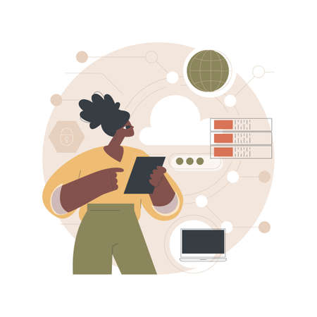 Big data architecture abstract concept vector illustration.のイラスト素材
