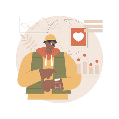 Smartwatch health care abstract concept vector illustration.のイラスト素材