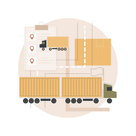 National transport abstract concept vector illustration.のイラスト素材