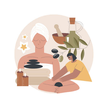 Spa salon abstract concept vector illustration.のイラスト素材