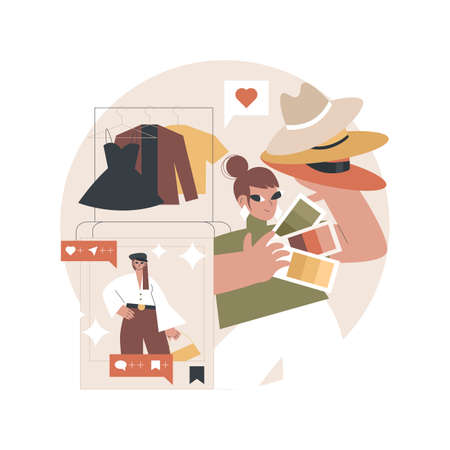 Personal stylist abstract concept vector illustration.のイラスト素材