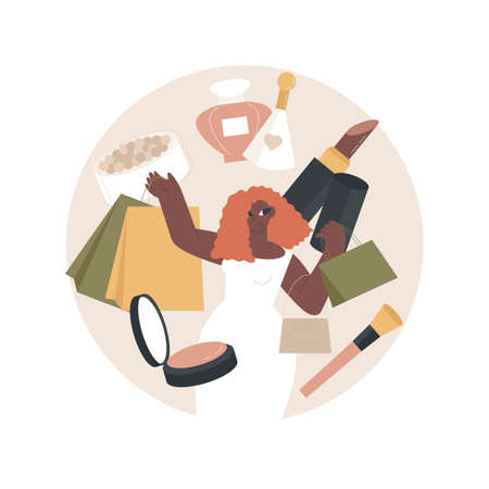 Beauty shop abstract concept vector illustration.のイラスト素材
