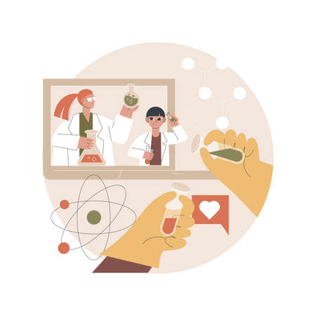 STEM activities abstract concept vector illustration.のイラスト素材