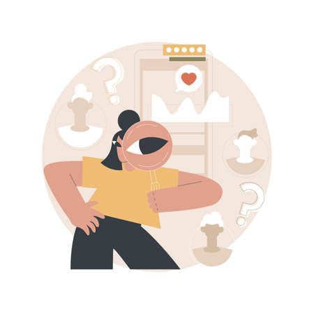 Marketing research abstract concept vector illustration.のイラスト素材