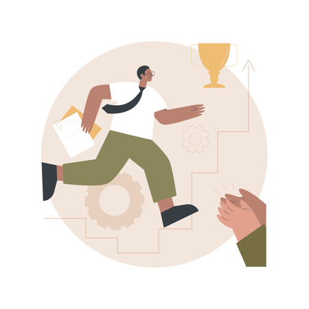 Leadership abstract concept vector illustration.のイラスト素材