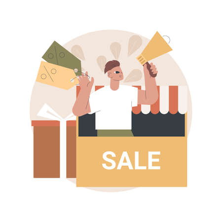Sales promotion abstract concept vector illustration.のイラスト素材