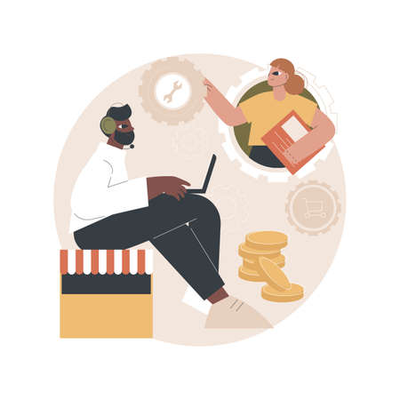 Conversational sales abstract concept vector illustration.のイラスト素材