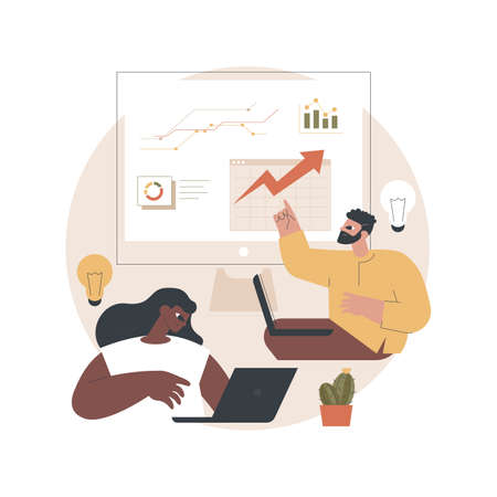 Business briefing abstract concept vector illustration.のイラスト素材