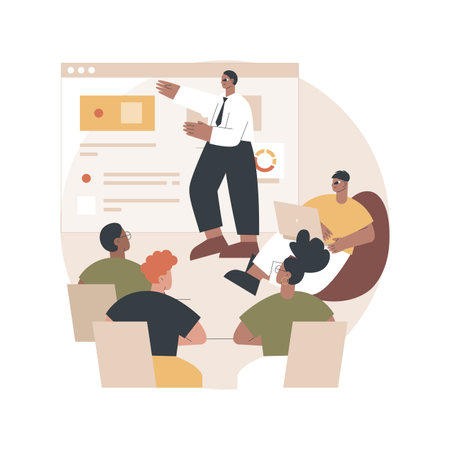Internal education abstract concept vector illustration.のイラスト素材