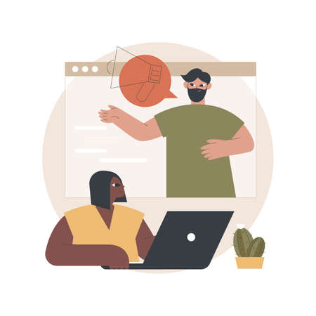 About us abstract concept vector illustration.のイラスト素材