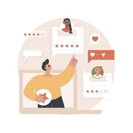 Feedback abstract concept vector illustration.のイラスト素材
