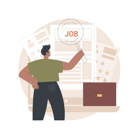 Careers abstract concept vector illustration.のイラスト素材