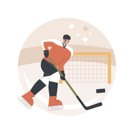 Ice Hockey abstract concept vector illustration.のイラスト素材