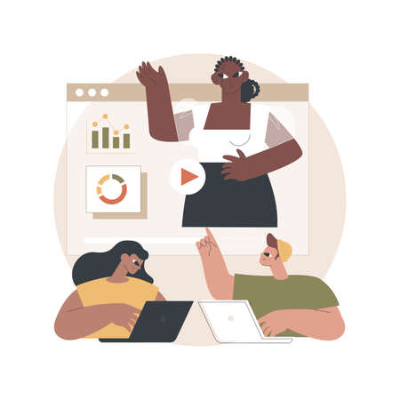 Visual storytelling abstract concept vector illustration.のイラスト素材