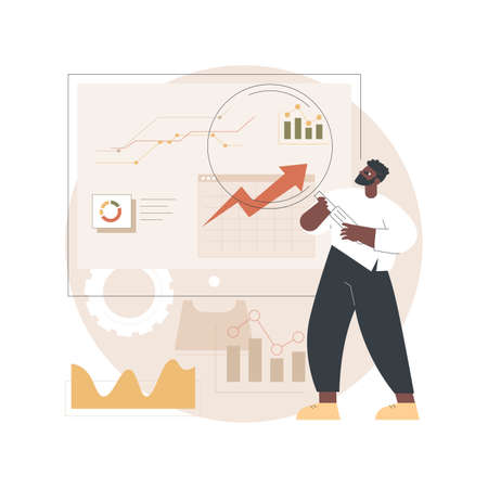 Business analysis abstract concept vector illustration.のイラスト素材