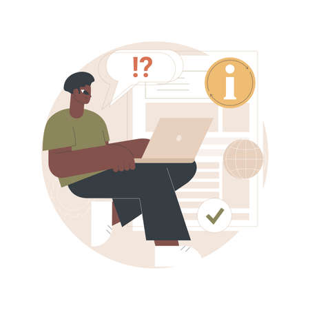 Guides abstract concept vector illustration.のイラスト素材