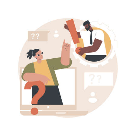FAQ abstract concept vector illustration.のイラスト素材