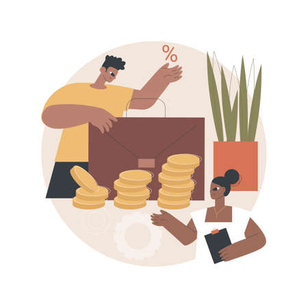 Investment abstract concept vector illustration.のイラスト素材