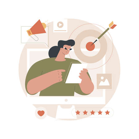 Content marketing abstract concept vector illustration.のイラスト素材