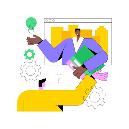 Career advice abstract concept vector illustration.のイラスト素材