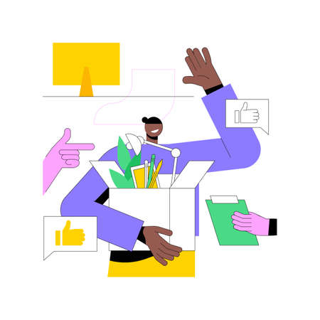 New team members abstract concept vector illustration.のイラスト素材