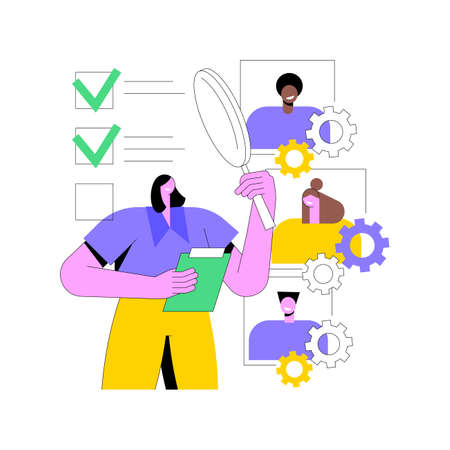 Employee assessment abstract concept vector illustration.のイラスト素材