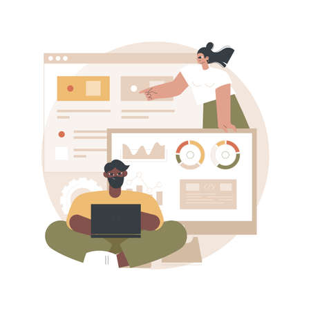Enterprise IT management abstract concept vector illustration.のイラスト素材