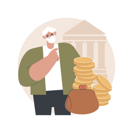 Retirement preparation abstract concept vector illustration.のイラスト素材
