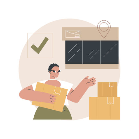 Order received abstract concept vector illustration.のイラスト素材