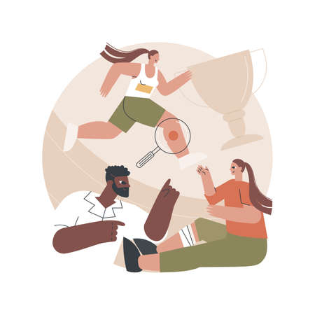 Sport medicine abstract concept vector illustration.のイラスト素材