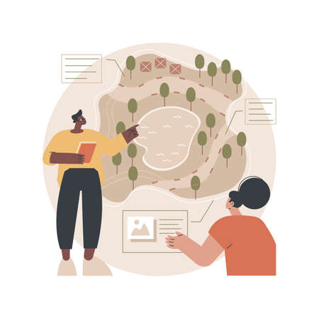 Area management abstract concept vector illustration.のイラスト素材