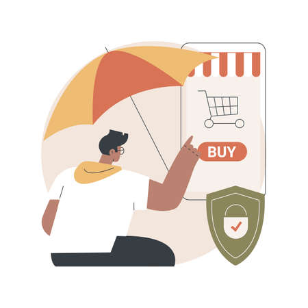 Consumer protection abstract concept vector illustration.のイラスト素材