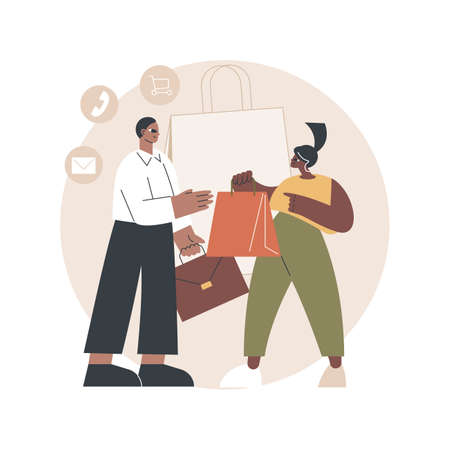 Sales representative abstract concept vector illustration.のイラスト素材
