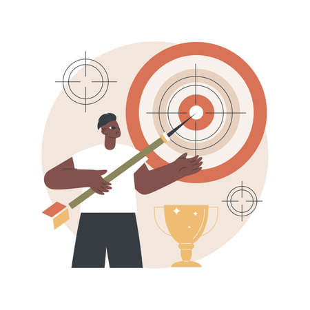 Focus abstract concept vector illustration.のイラスト素材