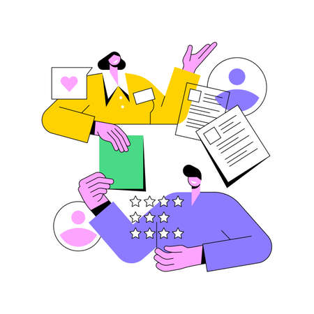 Job interview abstract concept vector illustration.のイラスト素材
