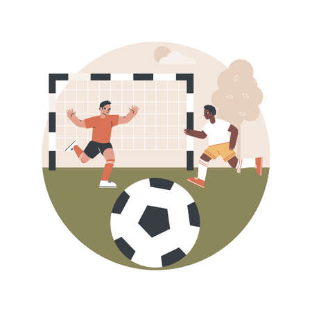 Soccer camp abstract concept vector illustration.のイラスト素材