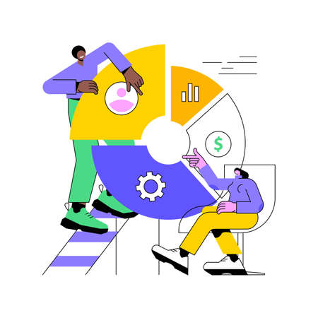 Balanced scorecard abstract concept vector illustration.のイラスト素材