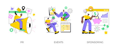 Company public relations abstract concept vector illustrations.のイラスト素材