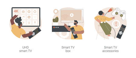 Home cinema abstract concept vector illustrations.のイラスト素材