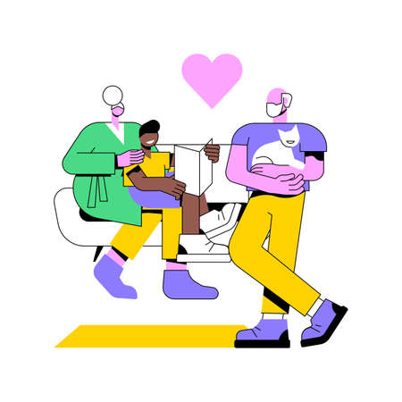 Guardianship abstract concept vector illustration.のイラスト素材