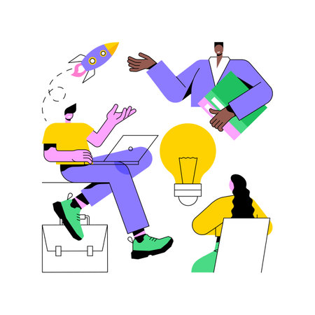 Workplace culture abstract concept vector illustration. Shared values, belief systems, attitude at work, company team, corporate culture, high performance, employee health abstract metaphor.のイラスト素材