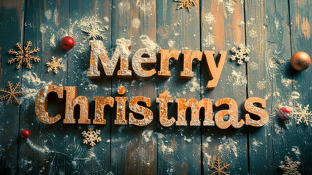 Brown Merry Christmas concept creative horizontal art poster.の素材