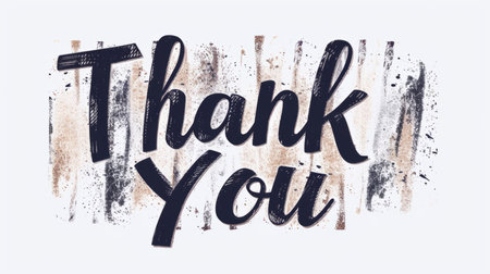 Words Thank You created in Hand-Lettering.の素材