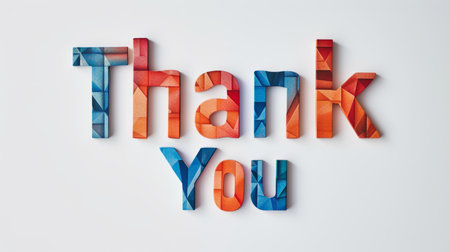 Words Thank You created in Paper Mosaic.の素材