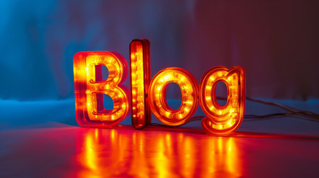 Task Lighting Blog concept creative art poster.の素材