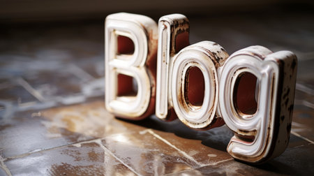 White Glass Blog concept creative art poster.の素材