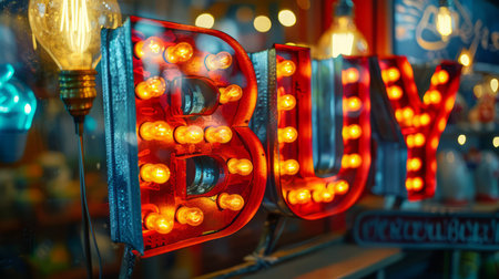 Ambient Lighting Buy concept creative art poster.の素材